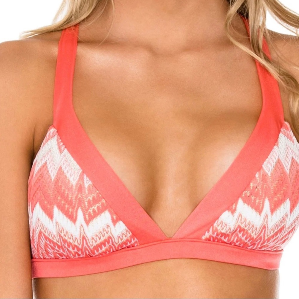 Luli Fama Amor Y Miel Adjustable Halter Bikini Top size Large